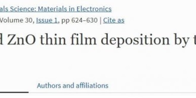 Al doped ZnO thin film deposition by thermionic vacuum arc